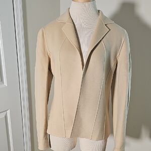 Talbots Open Wool Jacket. Carmel Color. Size 10.